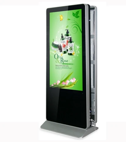 55 дюймовый рекламный hd ЖК дисплей с двойной панелью цифровой киоск видеоплееры DIY