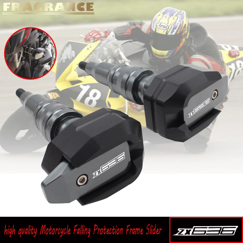 

Motorcycle Protection Frame Slider Fairing Guard Anti Crash Pad Protector For ZX636 ZX6R ZX 6R 636 ZX-636 2007-2017