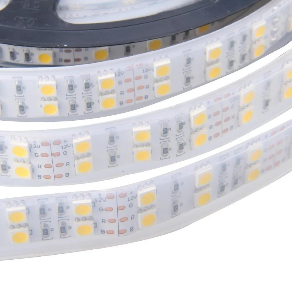 5 м 600 светодиодный 5050 SMD 12 в водонепроницаемый гибкий светильник 120 светодиодный/м светодиодный белый/теплый белый IP67 Водонепроницаемый светодиодный светильник 5 м/рулон