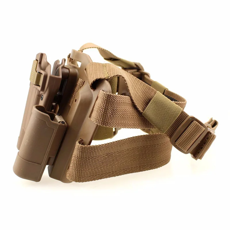 Black / Sand Tactical Gear Colt 1911 Pistol Thigh Holster Left Hand Army Airsoft Hunting Accessories Air Gun Carry Leg | Спорт и