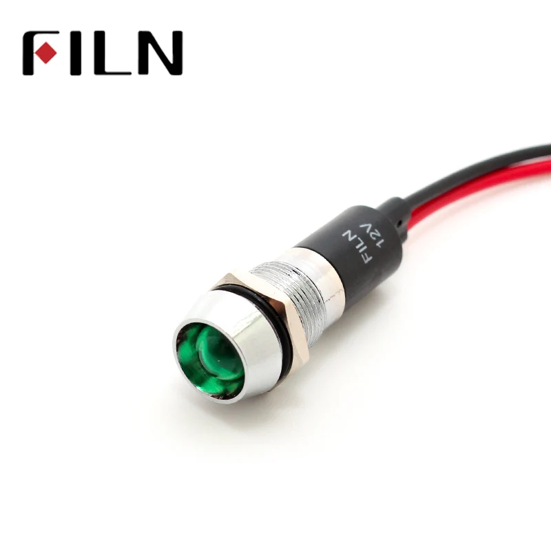 FILN FL1M 12CW 1 12 мм металлический красный зеленый желтый синий белый светодиодный