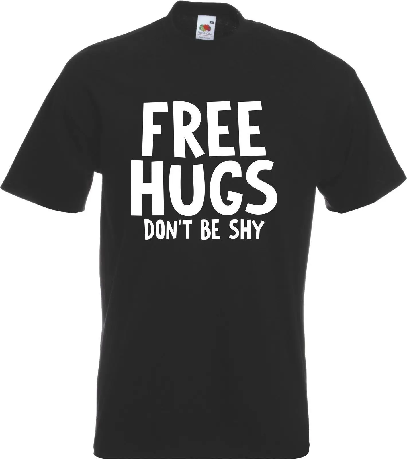 Бесплатная доставка забавная футболка с надписью Don't Be Shy-Hug новинка подарок