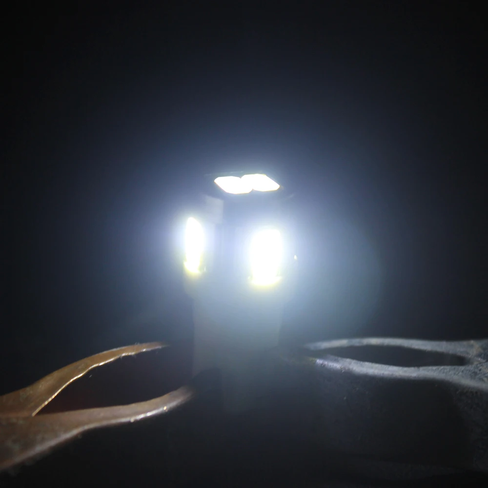 

LEEPEE 10pcs Car Reversing Lamps Clearance Lights Reading Lamps License Plate Lights W5W 5630 LED Bulb DC 12V T10 6SMD 5730