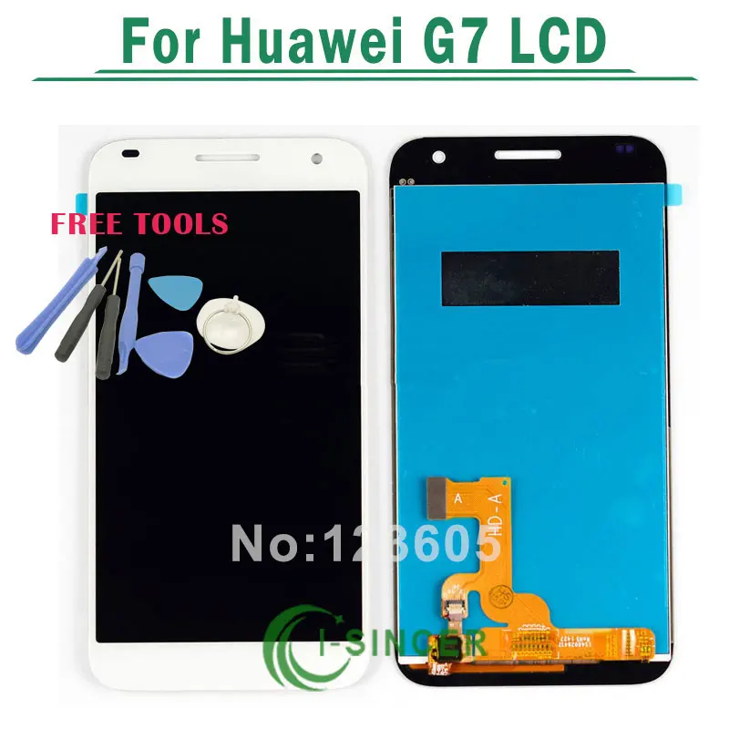 ЖК дисплей для huawei Ascend G7 L01 L03/TL00/UL10/UL20 Дисплей Сенсорный экран планшета Ассамблея