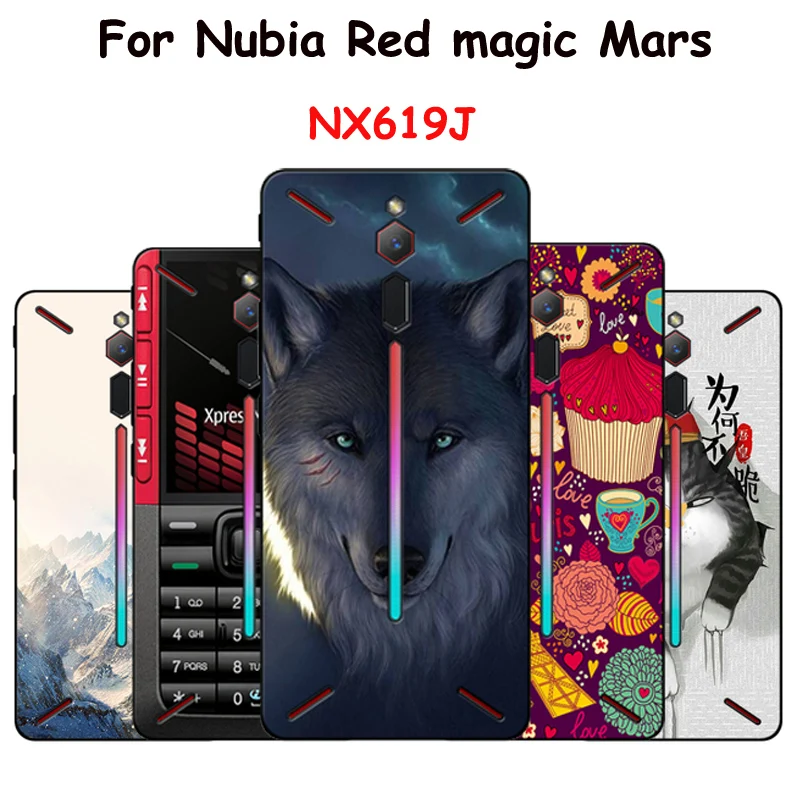 Чехол для Nubia Red magic Mars, силиконовый чехол для телефона с красочным принтом, защитный чехол для телефона Nubia Red magic Mars NX619J
