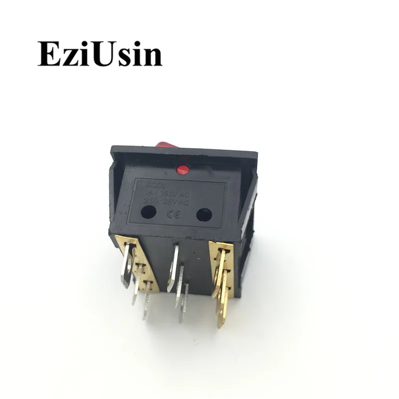 1 шт. ВКЛ-ВЫКЛ KCD2-3101N 9Pin зеленый красный светильник Лодка Автомобильный кулисный