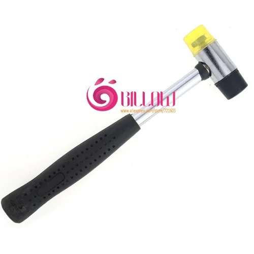 1pieice/lot rawhide rubber head hammer power reduced multi-purpose for jewelry DIY tools sledge work B1993 Дом и сад