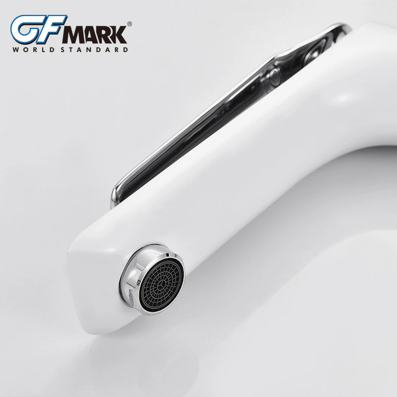 GFmark современный стиль смеситель кран 3 вида цветов белый черный хромированные