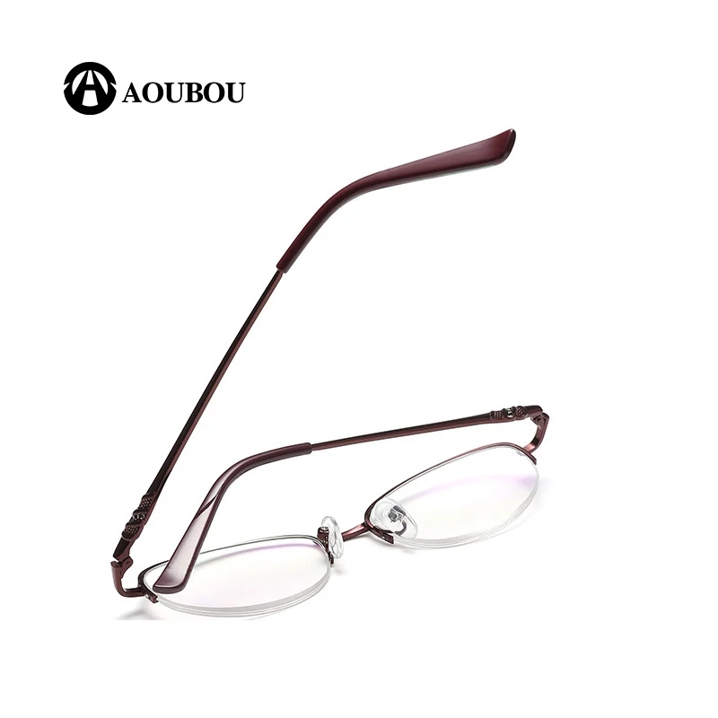 

AOUBOU, хорошее качество, модные элегантные женские очки для чтения, Анти-усталость, излучение HD, полуоправа, ультра-светильник, деликатный AB877