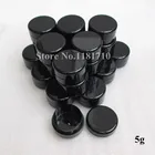 Оптовая продажа, 960 шт.лот, женская черная пластиковая банка, бутылка для крема для глаз, косметическая банка, банка для макияжа, устойчивая к УФ-излучению