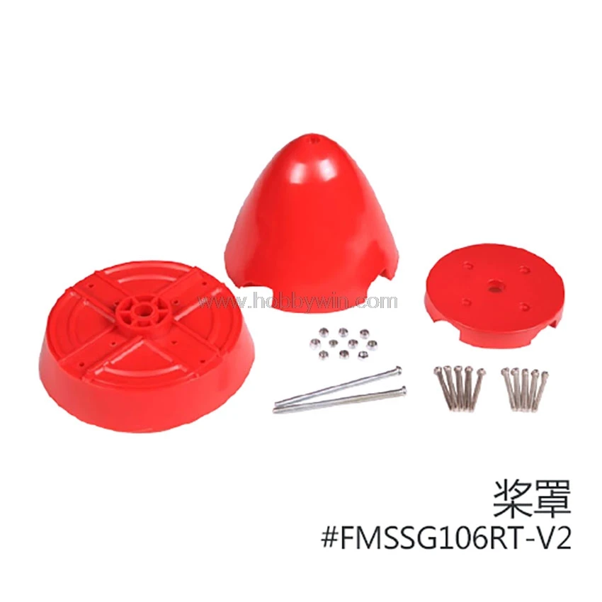 

FMS запасная часть FMSSG106RT-V2 Spinner V2 для 1700 мм P51 Red Tail RC Giant Model Warbird Aircraft