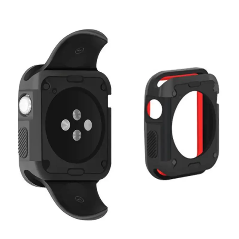 EastVita силиконовый защитный чехол для Apple Watch 42 мм 38 Полная рамка экрана резиновая