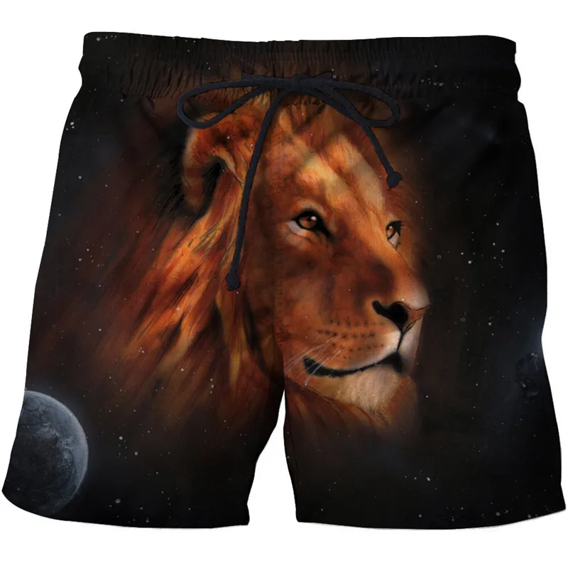 

3d Lion Printed Beach Shorts Men Shorts 3d Shorts Plage Summer Swimwear Quick Pants Board Shorts 2018 Drop Ship ZOOTOP BEAR