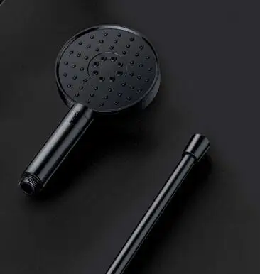 head add hose black Xiaomi Dabai ручная насадка для душа, набор подъемных стержней 3 в 1, 360 градусов, 120 мм, 53 отверстия для воды с ПВХ, мощный массажный Душ - Цвет: head add hose black