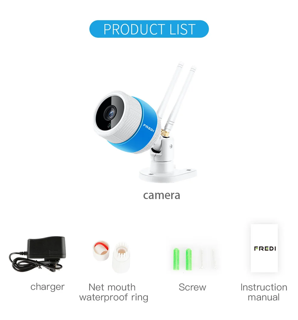 FREDI 960 P/1080 P уличная ip-камера WiFi беспроводная домашняя камера безопасности, водонепроницаемая камера ночного видения, CCTV камера