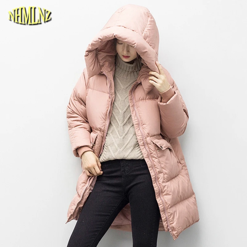 Зимняя куртка женские Мода 2017 г. тонкий комфортно 70% белый куртка-пуховик Новый