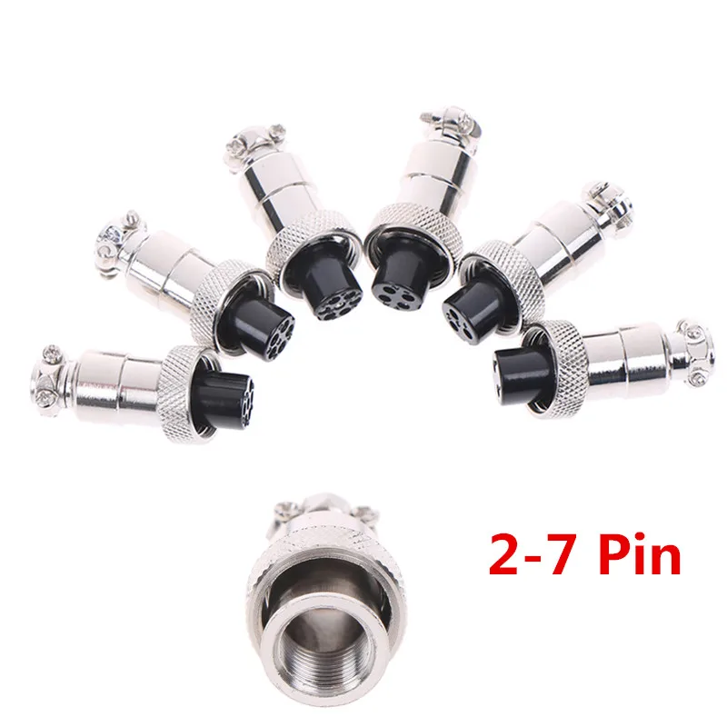1PC Aviation Plug Male &amp Female Wire Panel Metal Connector Dia 12 mm 2/3/4/5/6/7 Pin GX12 | Обустройство дома