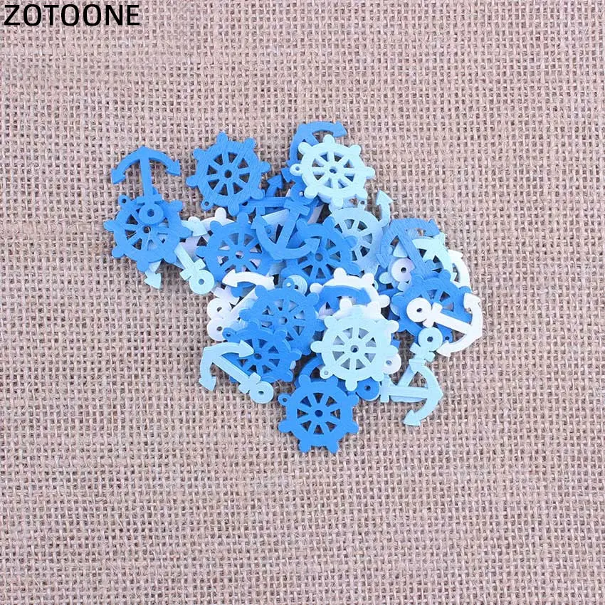 ZOTOONE 1 300 шт. смешанные морские рулевые колеса якоря стандартные деревянные