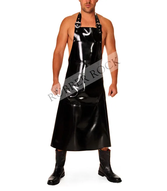 Фартук из латексной резины для мужчин фартук одежды латекса полной