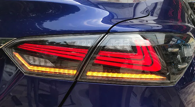 Для автомобиля Taillamp для Toyota Camry 8 светодиодный задний светильник с движущимся сигналом США Тип светодиодный светильник заднего бампера - Цвет: CBR