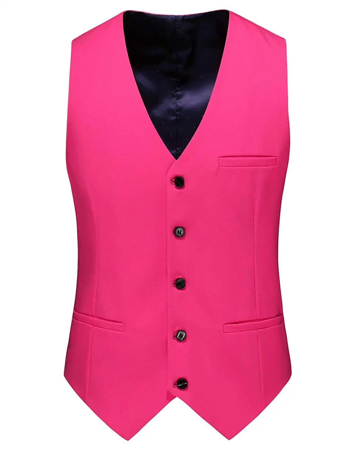 TPSAADE Мужской приталенный двубортный деловой костюм с двумя пуговицами розовый