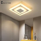 Современная люстра-светильник 20x20 см, квадратная лампа для дома, гостиной, спальни, коридора, комнатный светодиодный светильник