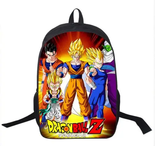 Аниме Dragon Ball рюкзак для мальчиков и девочек школьные сумки Супер Saiyan Sun с Гоку