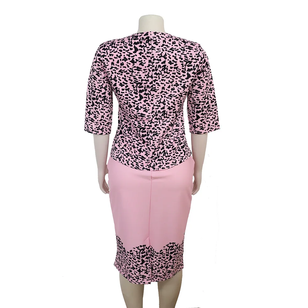 

Lady elegance Stripe OL Commuter Dress Two-piece Suite temperament Suit Pencil skirt Enlarged code commuter dress