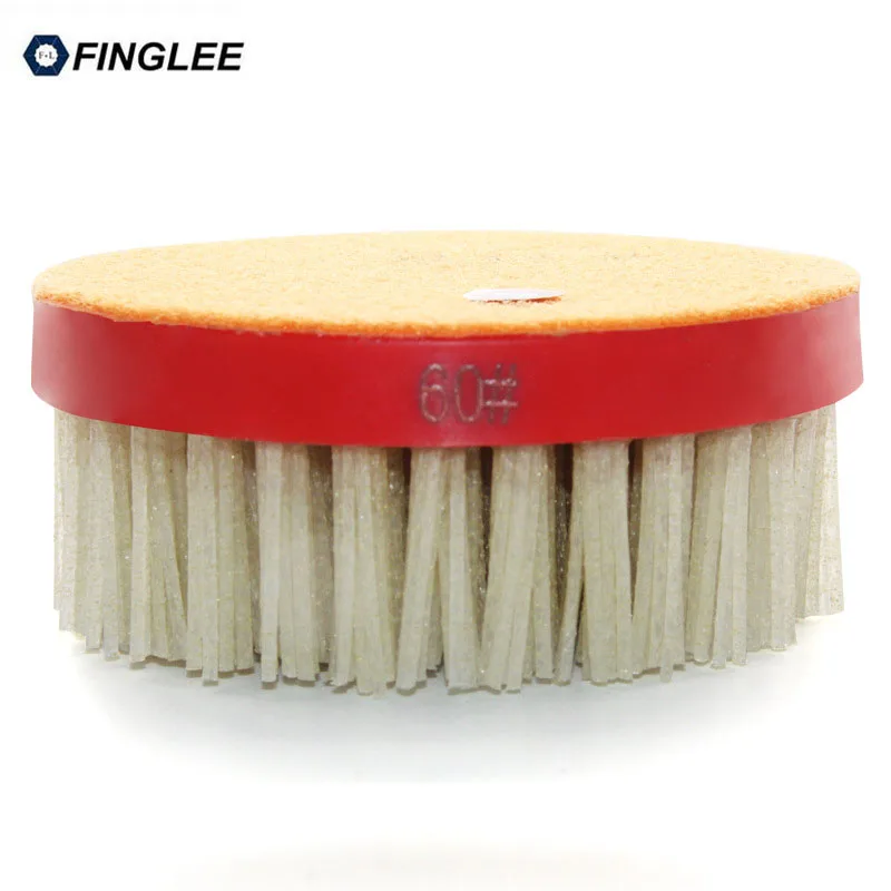 Алмазная абразивная щетка Finglee с кольцом 4 5/110 мм M14 отделка из кожи|abrasive brush|diamond