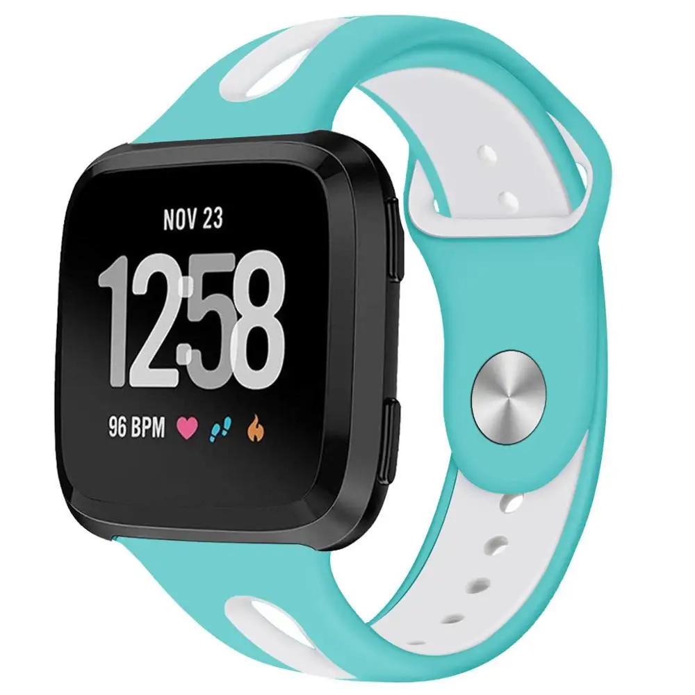 7 Совместим с Fitbit versa, ремешок силиконовый дышащий сменный спортивный ремешок для Fitbit часы Versa 61013 - Цвет ремешка: 7