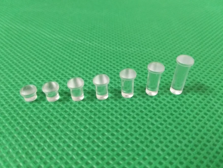 

100PC 4MM Clear color Round LIGHT PIPE PNL MNT 9.MM-14.3MM LONG FOR 4MM Led Diode LED Tube Lampshade Replace PLP5-2