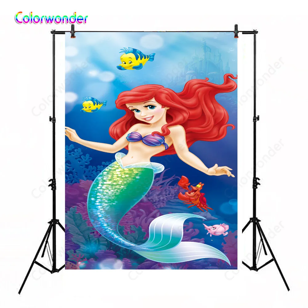 Виниловый Фотофон Colorwonder 5x7 для фотосъемки с русалочкой принцессы днем рождения