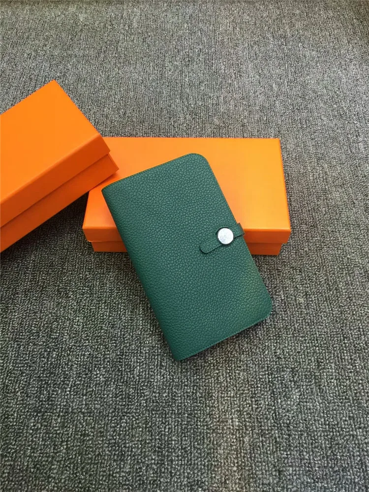 Emerald Того кожаный паспорт кошелек женские кошельки дизайнерский кошелек - Цвет: Emerald