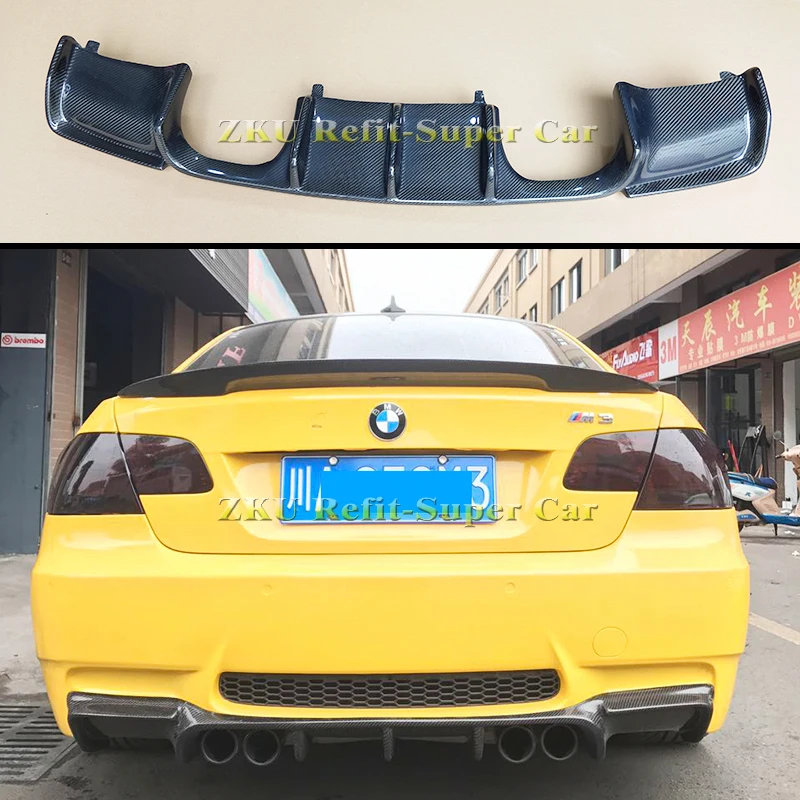 Диффузор из углеродного волокна губа на задний бампер для BMW 3 серии M E92 M3/E93 M3 |