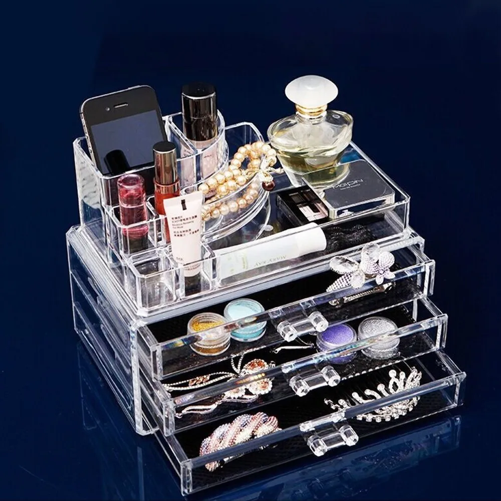 VC0400011 многослойная большой емкости красивый ящик type transparent Косметический коробка