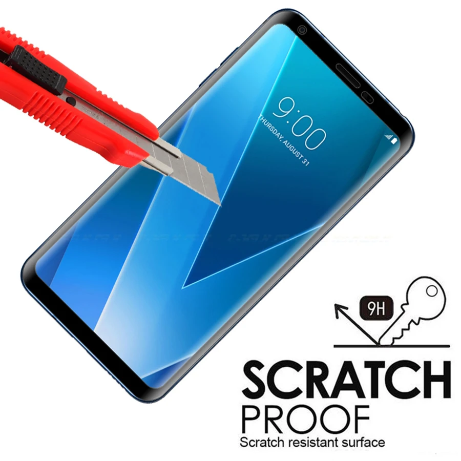 HD полное покрытие закаленное стекло для LG V30 Защита экрана G6 Q6 K10 2017 K8 K7 V20 V 20 30