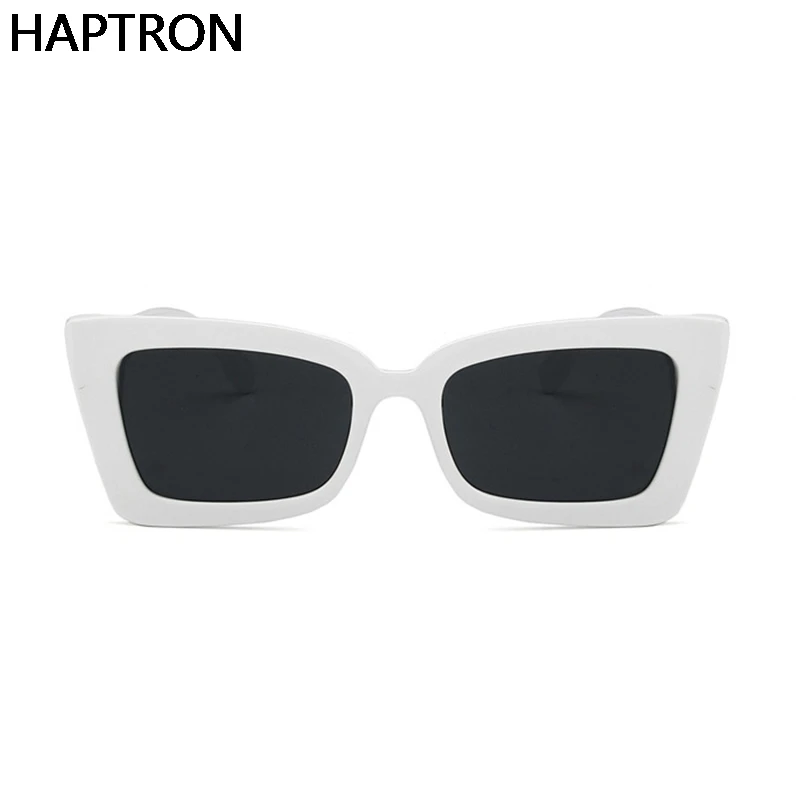 HAPTRON прямоугольные Солнцезащитные очки женские трендовые Винтажные белые рамки негабаритных солнцезащитных очков женские Модные прямоугольные солнцезащитные очки