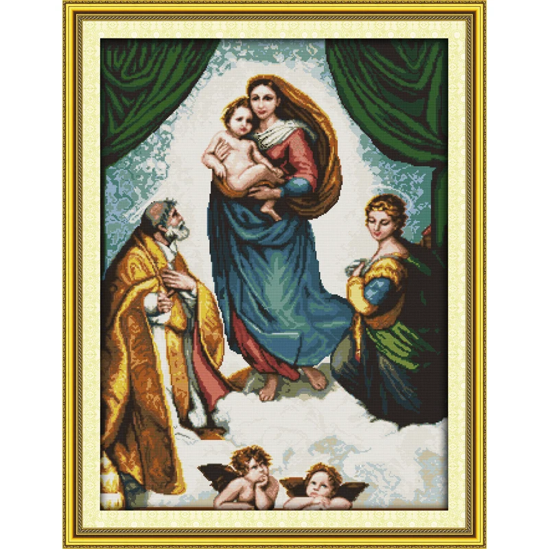 

Everlasting Love Goddess Chinese Cross Stitch Kits Ecological Cotton Clear Stamped Printed 11CT DIY Wedding Decoration For Home