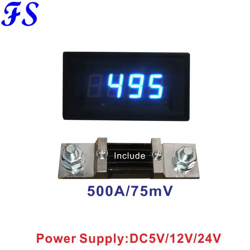 AC 0 500A напряжение питания DC5V 12V 24V светодиодный цифровой усилитель панельный