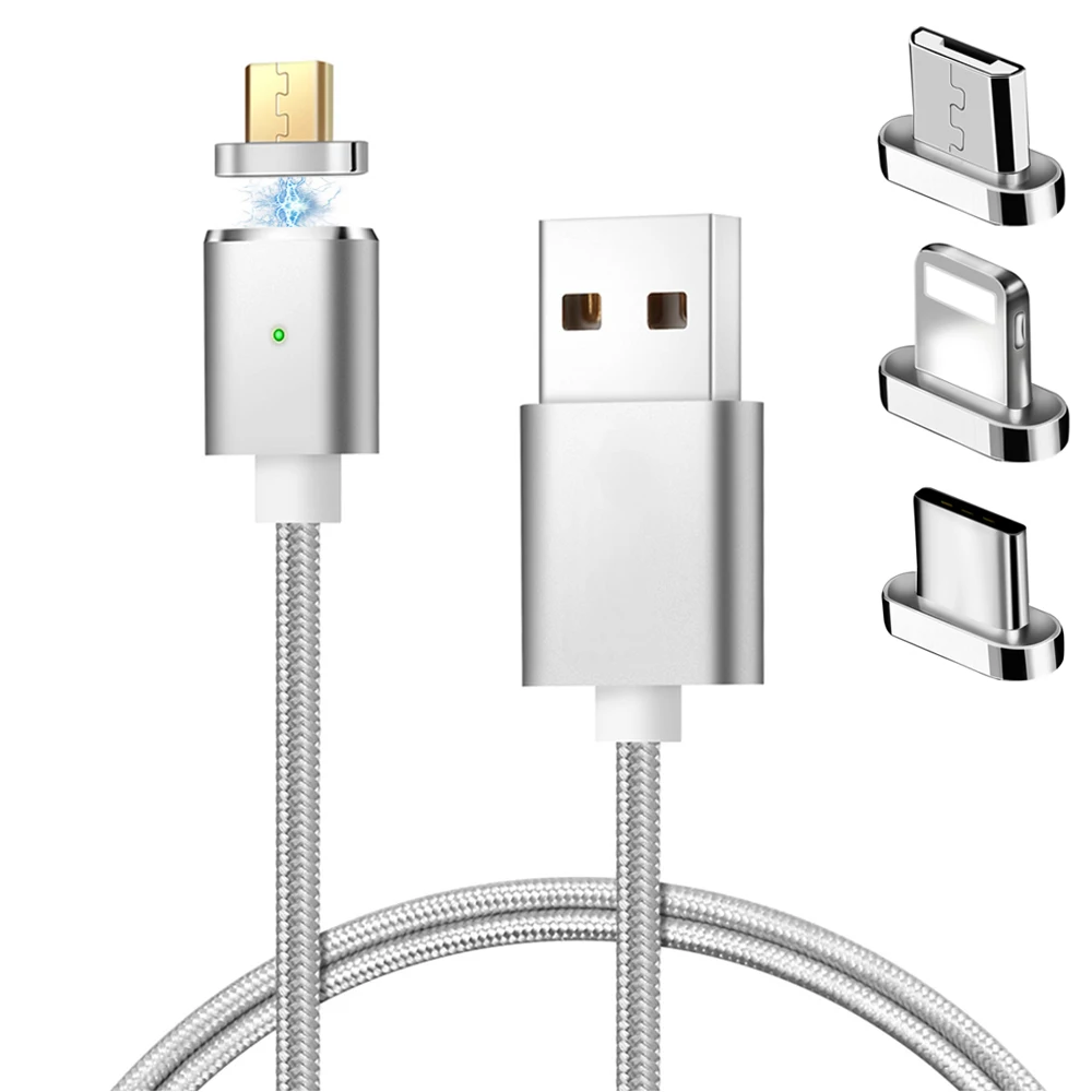 Магнитный USB C кабель Быстрая зарядка QC3.0 для Huawei Xiaomi LG Samsung Galaxy Note 9 S9 S8 Plus Type