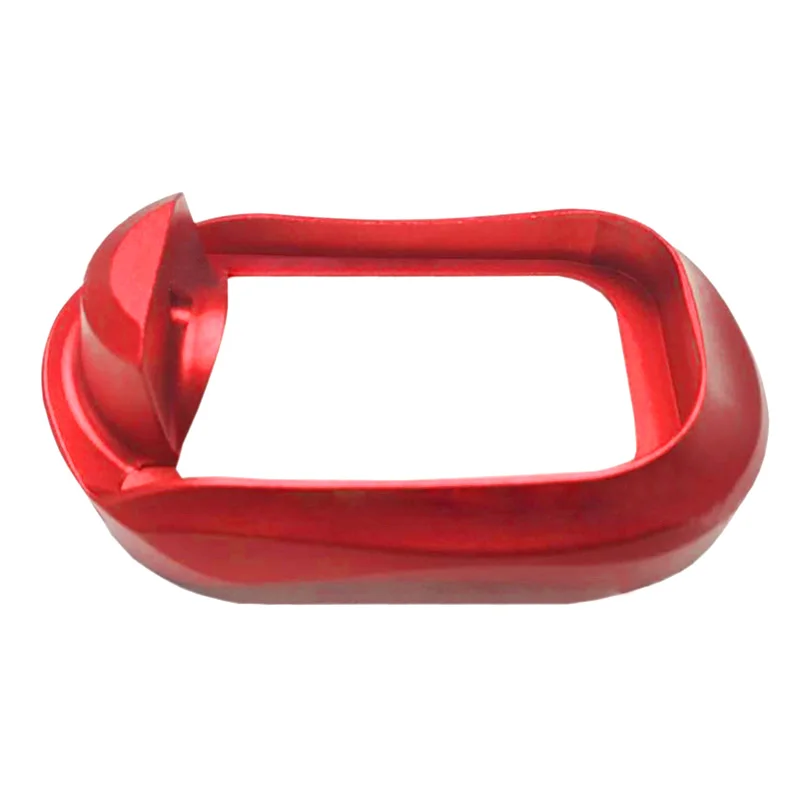 JY0656Red Стиль CNC алюминий сделано Glock Grip Adater Magwell для Glock 17 17L 22 24 31 34 35 37 база Pad - Цвет: JY0656Red