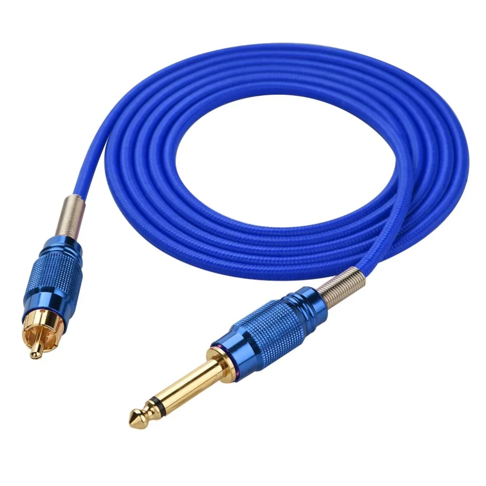 7 цветов 1 8 м RCA интерфейсный кабель с зажимом шнур для тату переключатель крюк