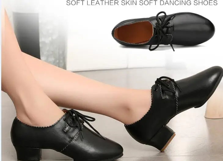 Туфли женские кожаные для латиноамериканских танцев кроссовки с мягкой подошвой