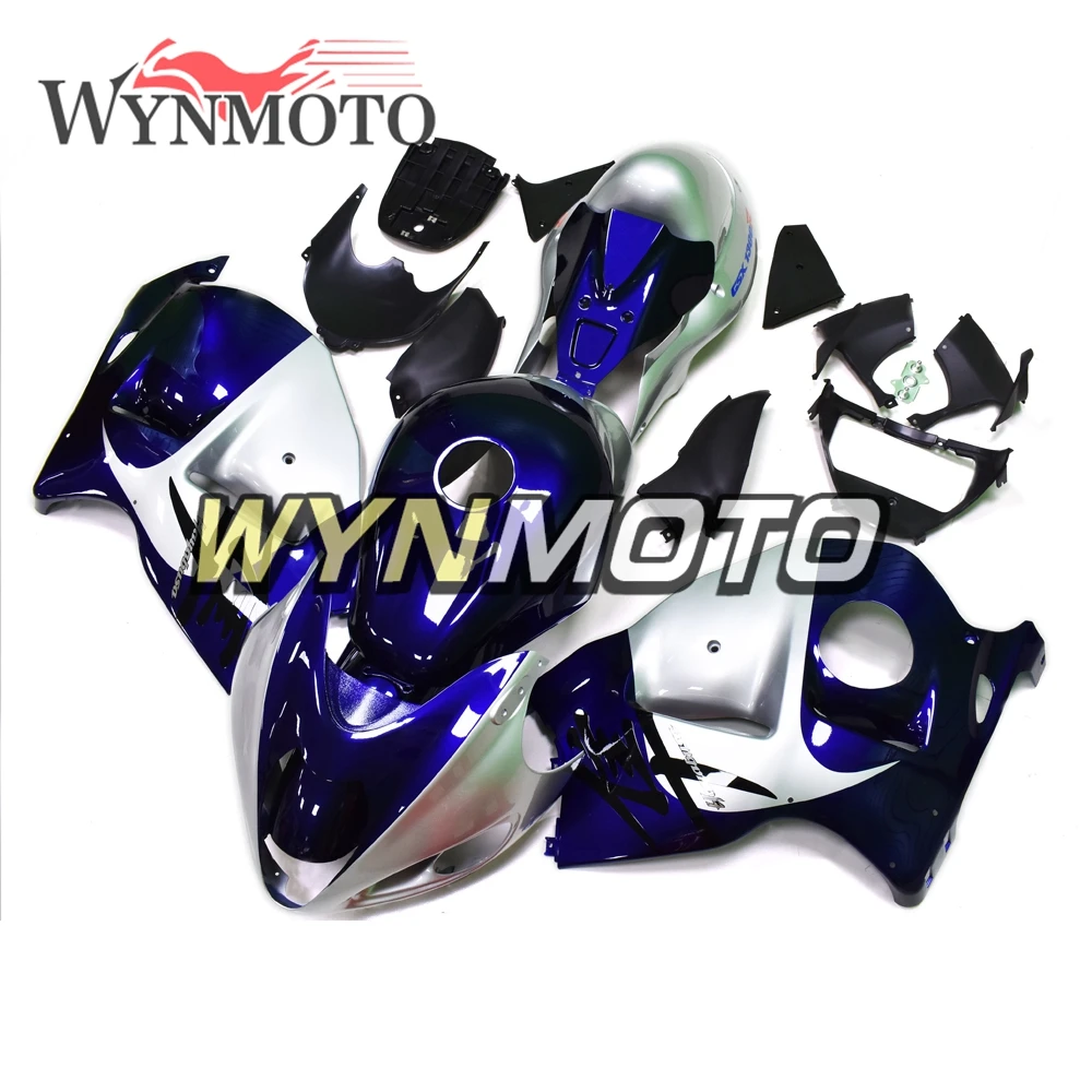 

Complete Injection ABS Fairings For Suzuki GSXR1300 Hayabusa 1997 - 2007 98 99 02 03 04 05 06 Bodywork Blue Silver Cowlings New