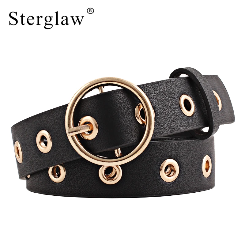 Женский широкий ремень с круглыми латунными пряжками 9 цветов|wide belts for women|belts