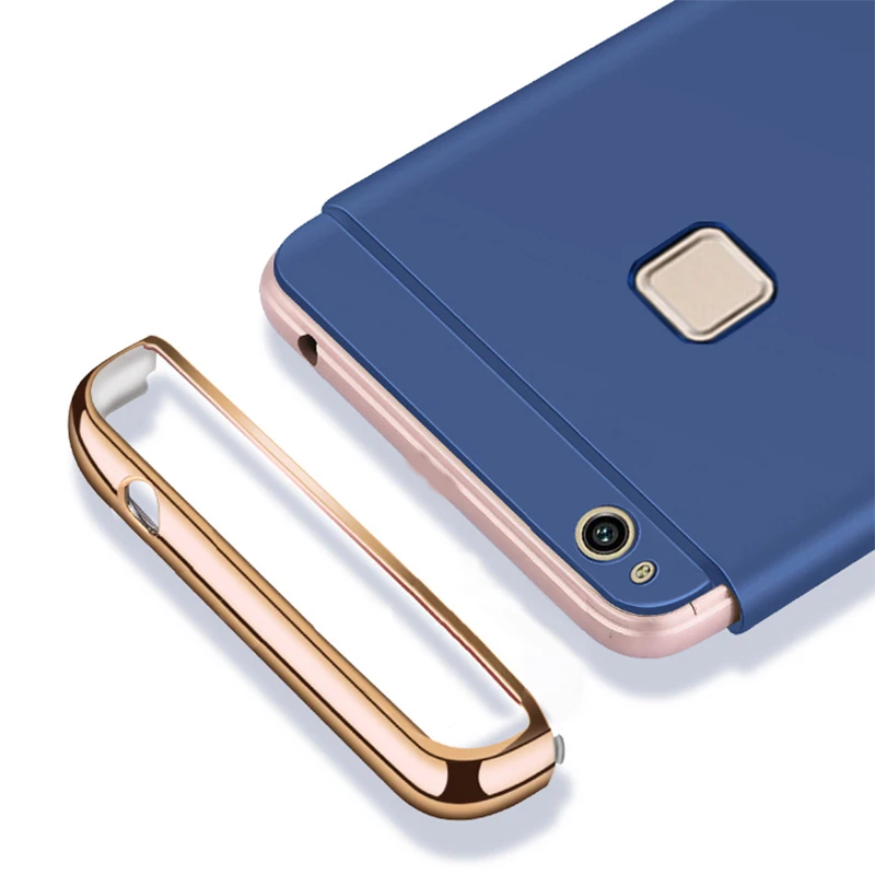 Роскошный чехол для Huawei p10 lite / nova с защитой 360 жесткие поликарбонатные Чехлы 3 в 1