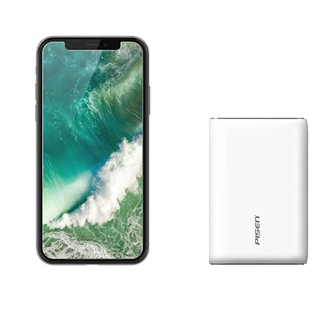 10000 mAh power Bank с светодиодный индикатором 18650 портативный внешний аккумулятор USB