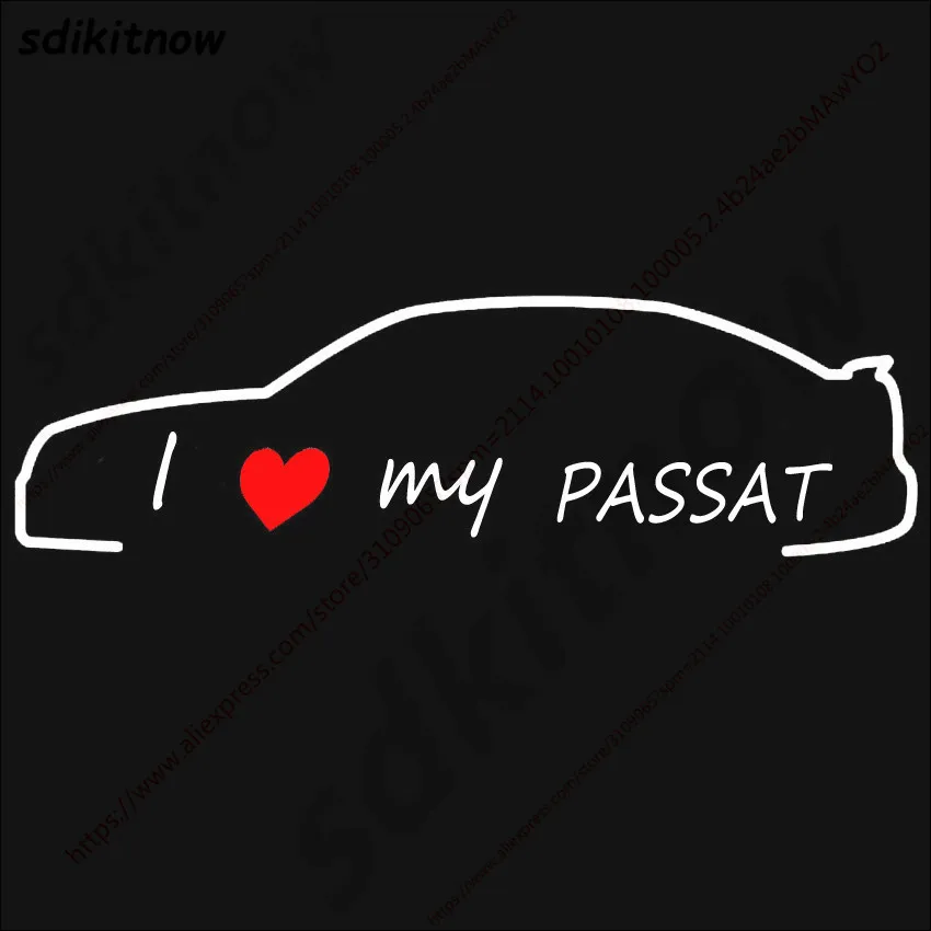 I love my car Decal забавная креативная наклейка Стайлинг дверное украшение для Volkswagen VW