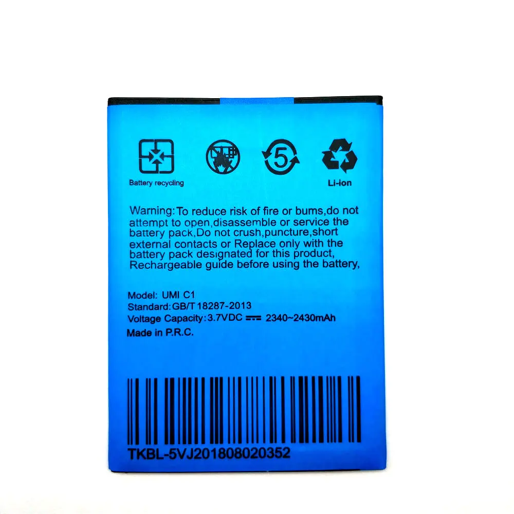 

Новая Оригинальная батарея 2430MAh UMI C1 для мобильного телефона Umi C1