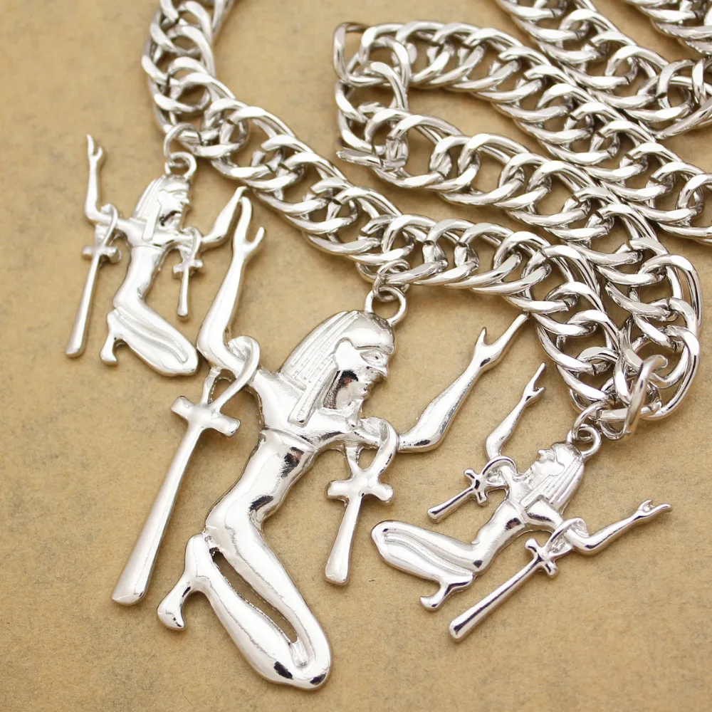 Египетская Клеопатра золотая цепочка с кулоном в виде креста Исиды ювелирные